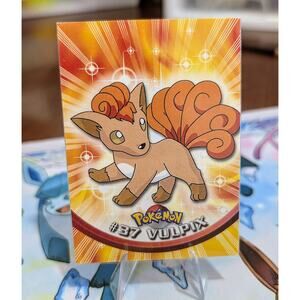 1999 Topps Pokemon TV Animation Black Logo #37 Vulpix